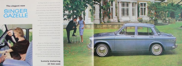 Singer Gazelle Modelprogram 1963 Carbrochure  (7830)
